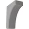 Ekena Millwork 3 1/2"W x 8"D x 10"H Clarksville Wood Vintage Decor Bracket, Pebble Grey BKTWD04X08X10CVPG - alternate 1